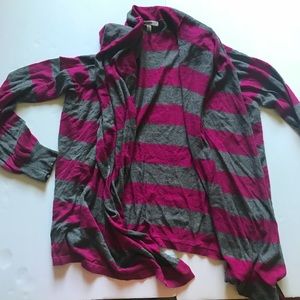 🛍 DKNYC Cascading Open Front Cardigan